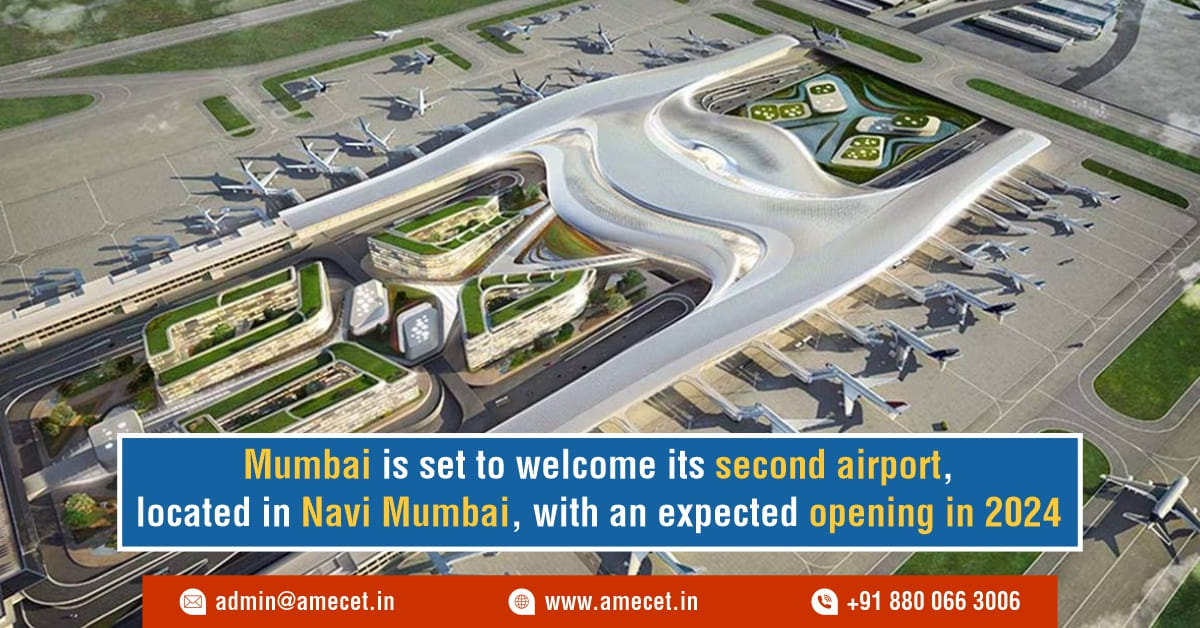 Mumbai is set to welcome its second airport, located in Navi Mumbai, with an expected opening in 2024